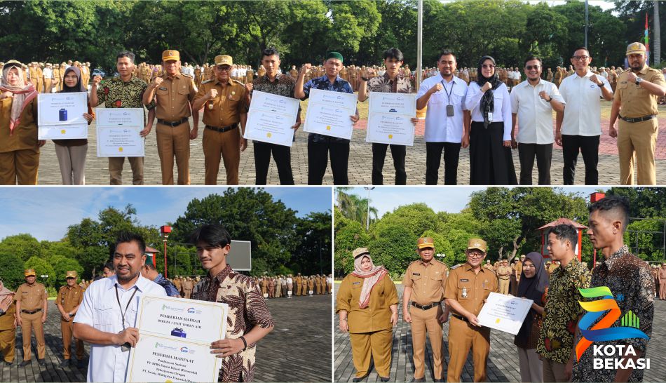 Penyerahan Secara Simbolis Realisasi Pembiayaan Sanitasi dan Penyediaan Air Bersih